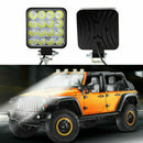 48W 16 LED Work Light Square Flood Beam Bar Car SUV Off-Road Driving Fog Lam Hn