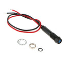 Blue 12V LED Signal Indicator Warning Light Lamp w/Wire Lead Easy Install