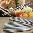 1 Pair Stainless Steel Chopsticks for Sushi Noodle Rice Chinese Chop Sticks New