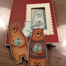 DIY Color Bear Album Embossing Clear Silicone Stamp Seal for Christmas (B) A