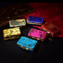 Double Support Iron Clip Lipstick Case With Mirror Inside & Snap-On Closure FT