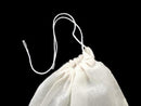 100 PCS 4"x6" Cotton Muslin Drawstring Reusable Bags Packing Bath Soap Herbs Tea
