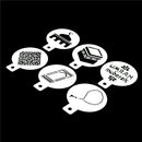 6pcs/set Mosque Mubarak Ramadan Design Coffee Stencils Cake Template Tools FT