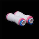 2PCS 1/4" - 1/4" OD Tube PE Pipe Straight Non-return Valve Quick Connec xdTOCA