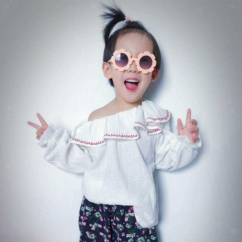 Fashion Lovely Kids Boys Girls Round Sunglasses Toddler Goggles Glasses