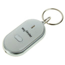 1PCS White LED Light Keys Finder Lost Thing Locator Whistle Sound Sensor A