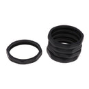 5pcs Microphone Slip Anti-Rolling Protection Ring Mic Silicone Ring  Black