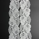 5 Yard Flower Bridal Lace Embroidered Trim Wedding DIY Craft White 7cm