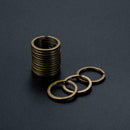 10Pcs 25mm Keyring Blanks Green Bronze Keychain Key Fob Split Rings K5Q3