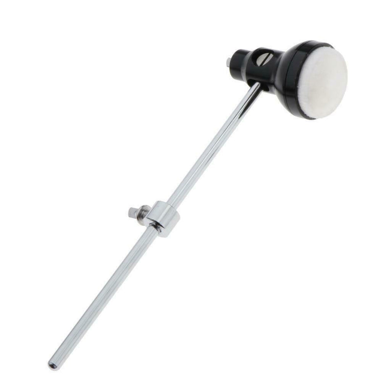 Lightweight Felt Bass Drum Beater, Drum Pedal Beater, Black