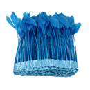 15-20cm Blue Feather Fringe Trim Sewing Edge Crafts Garment Decors 2m