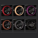 Car Steering Wheel Cover Braided Wheel Handle Ice Silk Set Sponge Car Prote S1Y5
