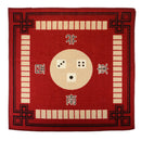 Mahjong Table Mat Multifunctional Cover for Paigow Poker Donimo Game - Red