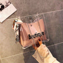 Clear Bag Bucket Bag Fashion Transparent Women'S Shoulder Messenger Beach C L3R9