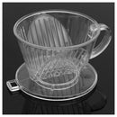 Clear Coffee Filter Cup Cone Maker Brewer Holder Plastic Reusable Y8Q3