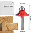 5Pcs 1/4Inch Shank Corner Round Over Router Bit with Bearing Cleaning Flush