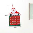 Non-Woven Christmas Santa Claus Calendar Creative Xmas Kalendar Home Decor