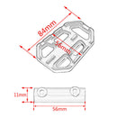 2x Billet Foot Pegs Pad For BMW F750GS F850GS G310GS G310R S1000XR R Nine T