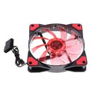 Red 12025 33LED Computer Case Cooling Fan Water-cooled Chassis Cooler 12cm