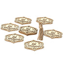 10pcs DIY Eid Mubarak Ornaments Wooden Hollow Pendants Crafts Ramadan DecMO