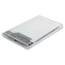 2.5 inch SATA HDD SSD Mobile Enclosure Transparent USB 3.1 Type-C Hard Drive Box