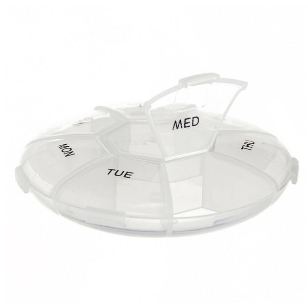 7 Grids 7 Days Weekly Pill Drug Box Medicine Tablet Dispenser Splitter Case