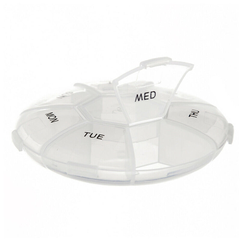 7 Grids 7 Days Weekly Pill Drug Box Medicine Tablet Dispenser Splitter Case