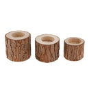 Wooden Tea Light Candle Holders Wood Candlestick Valentines Gift-5cm