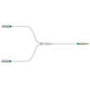 3.5mm AUX Male to 2 Female Headphone Mic Audio Y Splitter Cable for Laptop