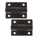 2pcs - Adjustable  Position Control Hinge (Sold As A Pair) Black