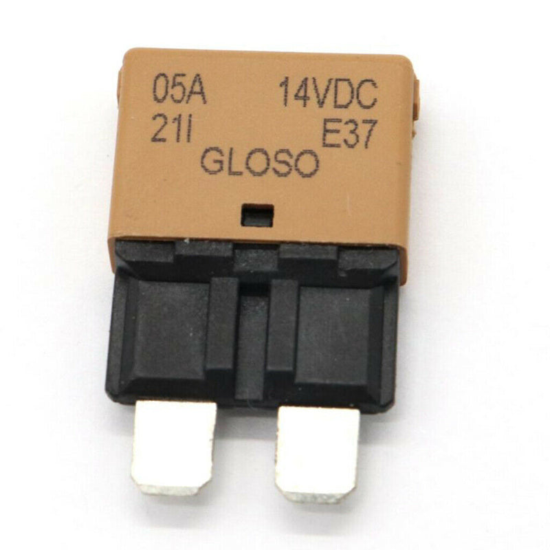 Universal Car Truck Marine Automatic Reset Circuit Breaker Blade Fuse 5Amp