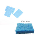 10pcs 6cm*6cm Soldering Iron Solder Tip Welding Cleaning Blue Sponge Pads Tool Z