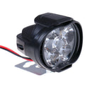 1Pc 6-LED White Motorcycle Headlight Spot Light DRL Driving Fog Waterproof L Gw