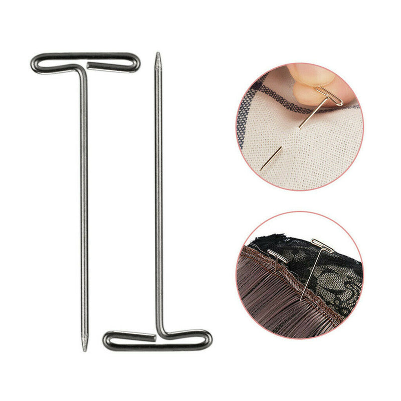 Bulk 50 T-Pins for Pinning Wigs on Foam Head, Holding Wigs, Hair Extensions, Wig