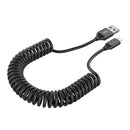 Micro Fast Car 3A USB Charger Adapter With 1.8M Spring Cable For Micro USB Phone