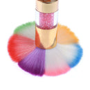 Professional Nail Art Dust Brush Nail Beauty Cleaning Makeup Brush(Pink)