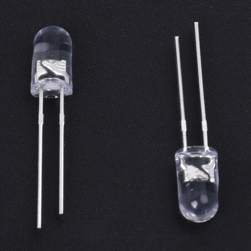 100 PCS 5mm Round Super Bright Red Light Output Diode LED Light M3Y6