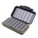 Waterproof Fly Box Fly Fishing Hook Jig Storage Case Slit Foam Waterproof L