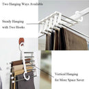 Pants Hanger Closet Organizer Non Slip Multi Layers Stainless Steel Adjusta A1F7