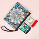 DIY Mandala Special Shaped Diamond Painting Wristlet Clutch Zipper Wallet