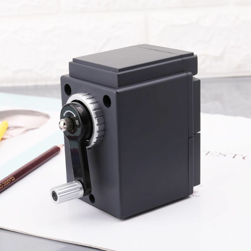 Retro Camera Style Pencil Sharpener Mechanical Manual Hand Cranking Stationery