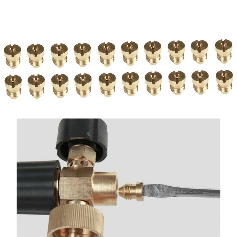 20x 1.1mm Brass Pressure Washer Thread Nozzle Tip for High Pressure Wash Gun
