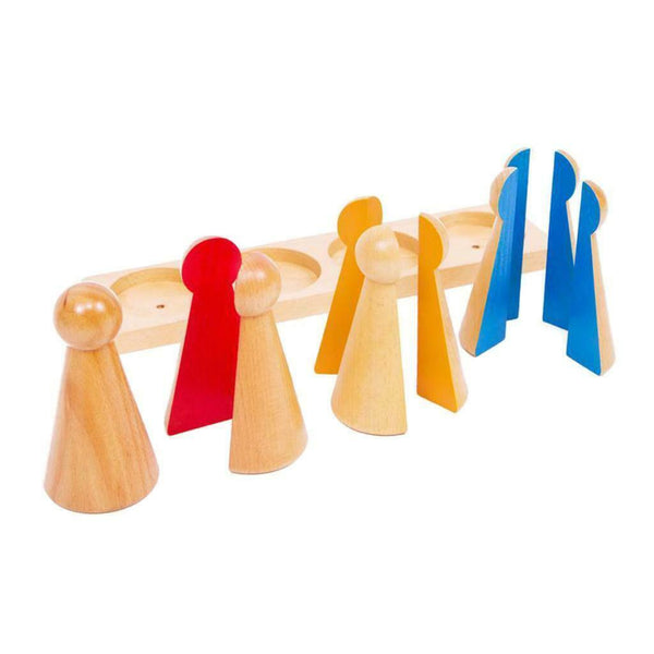 Kids Montessori Eduactioanl Toys Wooden Math Learning Fraction Xmas Gift