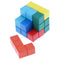 Soma Cube Wooden  Puzzle Box Stacking Blocks Games with 7 Colorful Bricks, 3x3