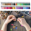 200Pcs Key Chain Ring Tassel Pendants Bulk for DIY Crafts Jewelry Making Decor