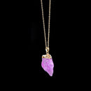 Light Purple Raw Stone Natural Crystal Raw Stone Phnom Penh Single Ring Pen