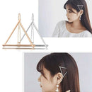 Hair Clip for Women - 8 Pcs Hair Barrettes Hair Pins Moon e-Shape Circle Bu L8H4