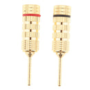 2Pieces 2mm Speaker Wire Plug Banana Connector Screw Lock