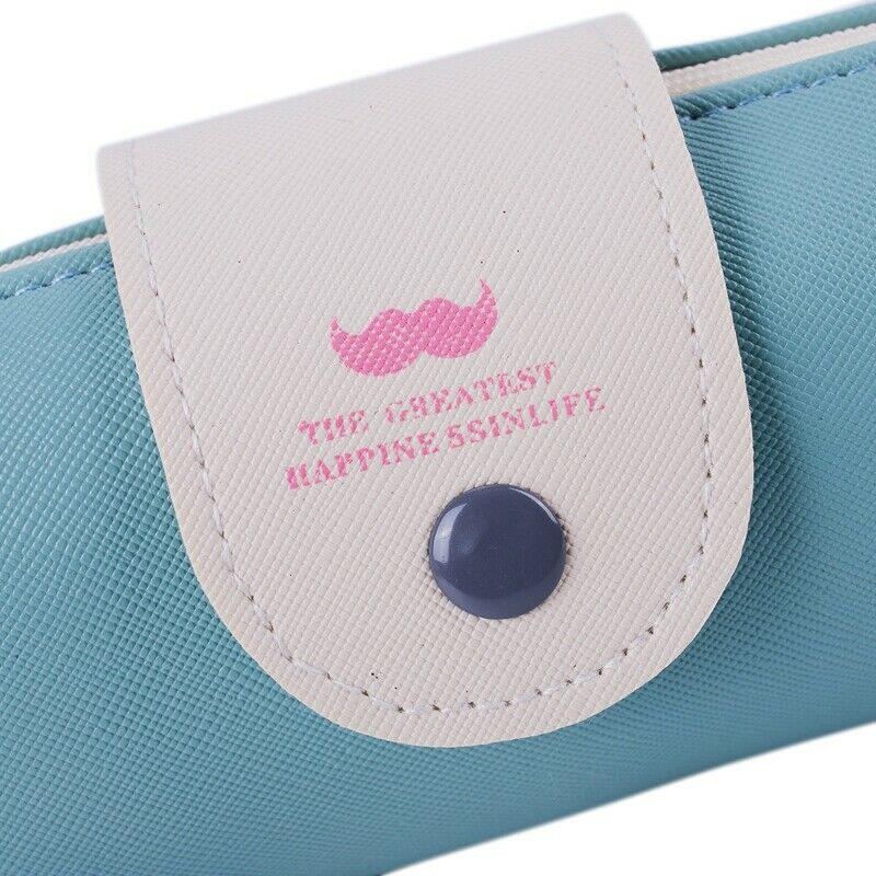 Minimalist Style Cartoon Bearded Pencil Case Pencil Pouch Cosmetic Makeup B G5R6