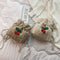 Straw Bag Ladies Beach Bag Personality Messenger Bag Drawstring Cherry Lady W6E6